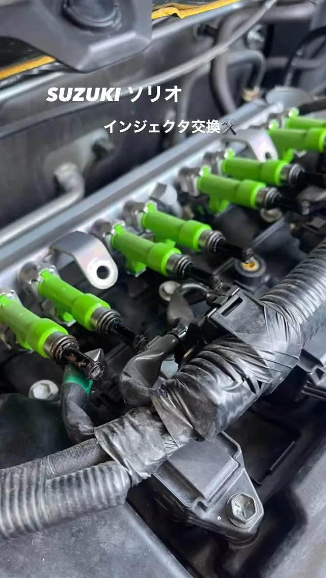 エンジン始動性悪いとのことでインジェクタ交換しました🛠️